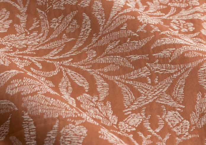 Acorn Tonal Pencil Pleat, Brick - Ready Made Curtains - Image 4